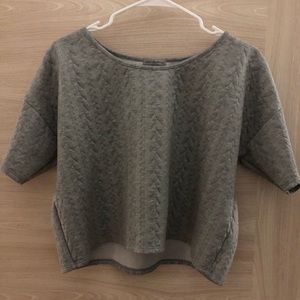 Sweater crop top